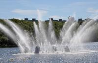 Two fountains opened in Murmansk at the same time